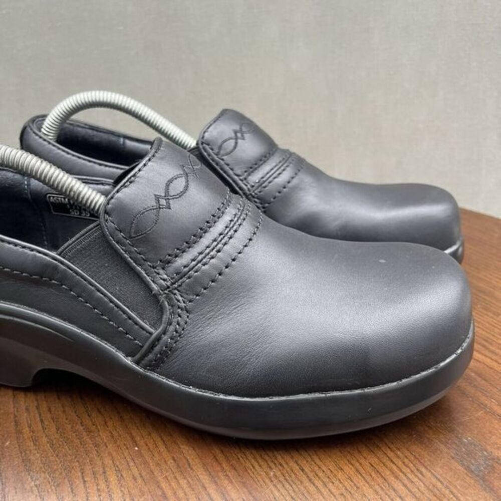 Ariat Clog Shoes Women's 10B Black Leather Expert Safety Composite Toe 10011976 - Picture 15 of 16
